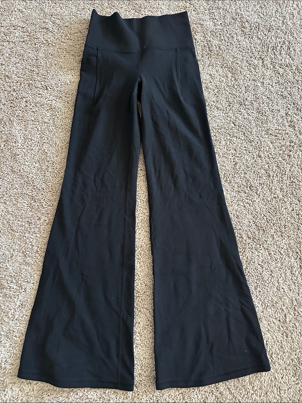 Aerie High-Waist Black Flare Yoga Pantsuit XS
